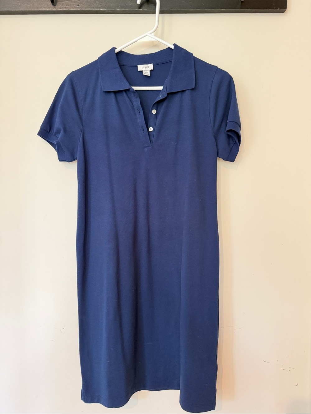 J. Crew Navy Polo Dress with Short Sleeves
